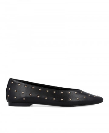 Catchalot Basi T women's studded ballet flats