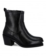 Catchalot Misuri black cowboy-style ankle boots
