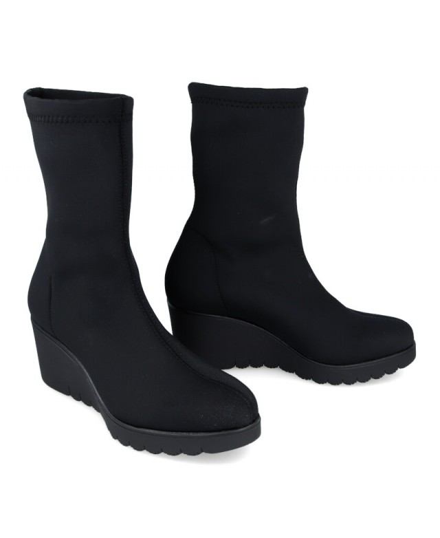 Botas de lycra con cuña Paula Urban 15-1281