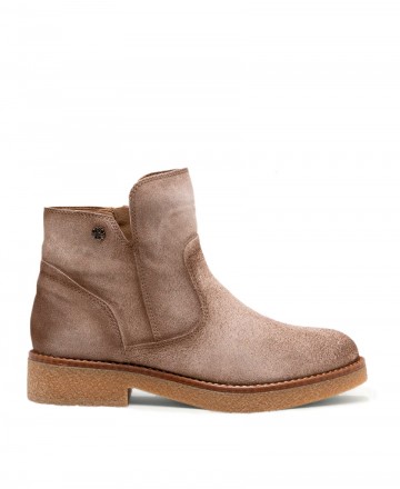 Botines beige con cremallera Porronet Adele
