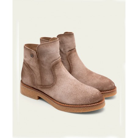Botines beige con cremallera Porronet Adele