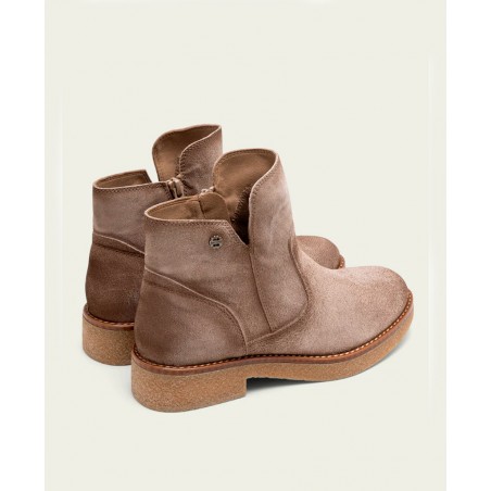 Botines beige con cremallera Porronet Adele