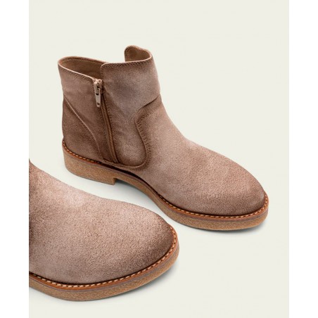 Botines beige con cremallera Porronet Adele