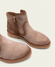 Porronet Adele beige ankle boots with zipper