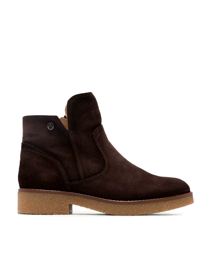 Botines para mujer en color marron Caracteristicas con cremallera tacon 4 cm zapato de estilo casual suela de goma termoplastic