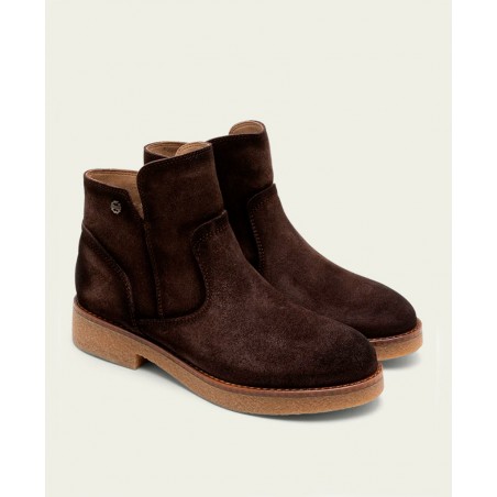 Botines para mujer en color marron Caracteristicas con cremallera tacon 4 cm zapato de estilo casual suela de goma termoplastic