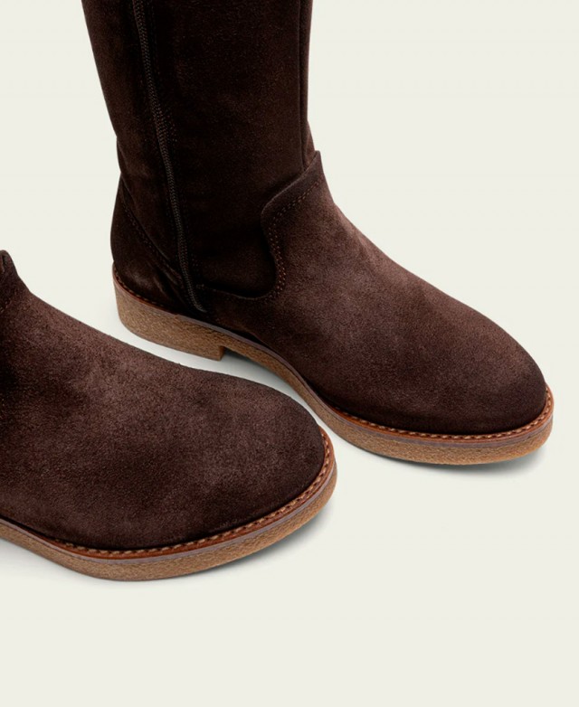 Porronet Ágata High Split Leather Boots