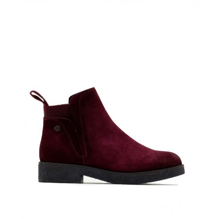 Burgundy Elastic Ankle Boots Porronet Anna 4700