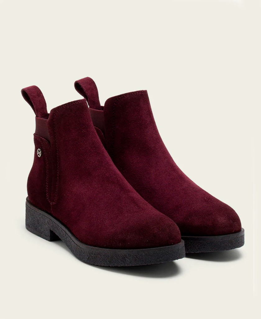 Burgundy Elastic Ankle Boots Porronet Anna 4700