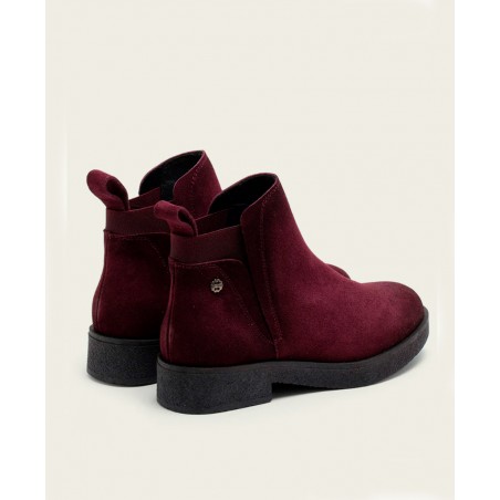 Burgundy Elastic Ankle Boots Porronet Anna 4700