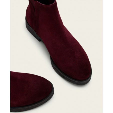 Burgundy Elastic Ankle Boots Porronet Anna 4700