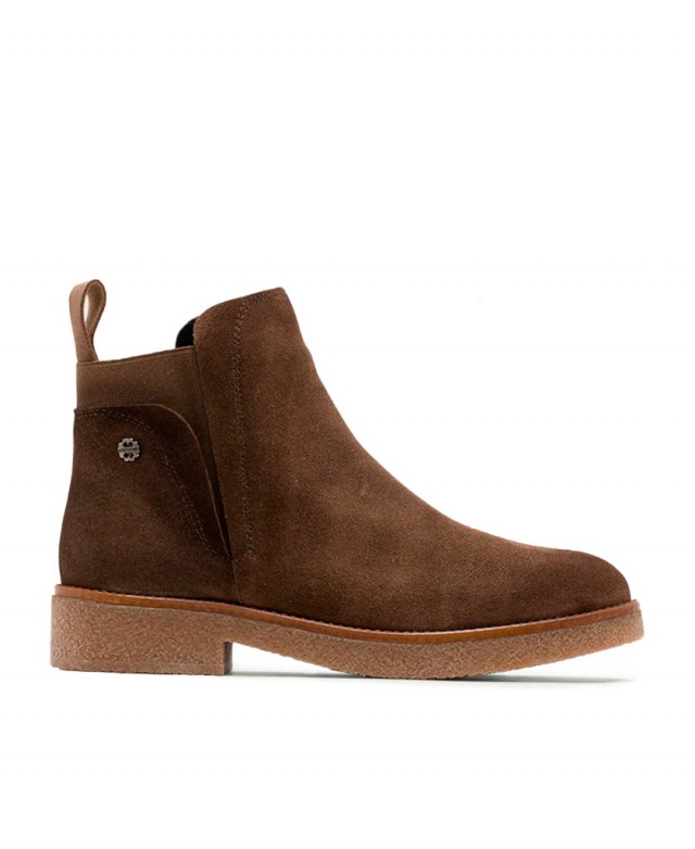 Brown Ankle Boots with Elastic Porronet Anna 4700 Brown Ankle Boots with Elastic Porronet Anna 4700