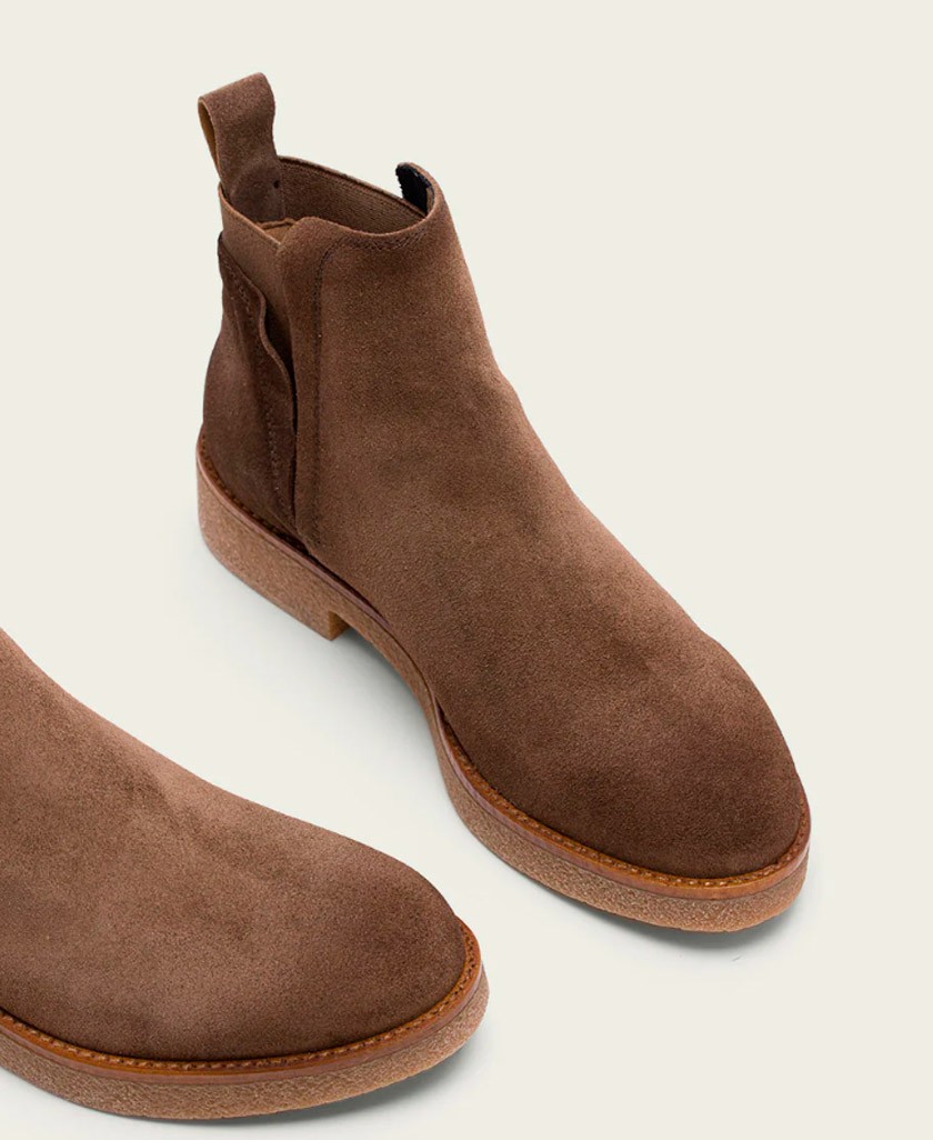 Brown Ankle Boots with Elastic Porronet Anna 4700