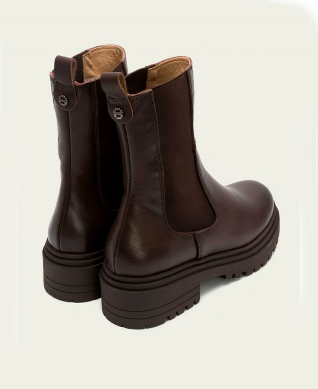 Botines marrones de piel Porronet Carol 4723