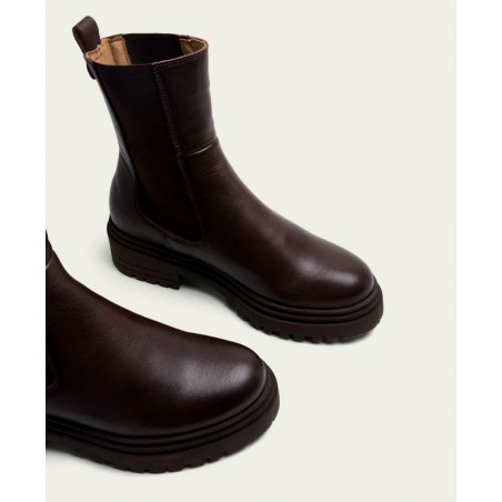 Botines marrones de piel Porronet Carol 4723