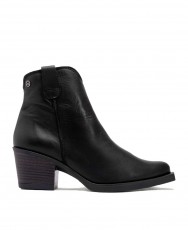 Porronet Frida 4752 black leather ankle boots