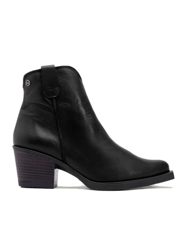 Botines negros de piel Porronet Frida 4752