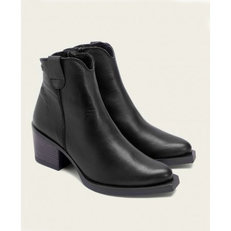 Botines negros de piel Porronet Frida 4752