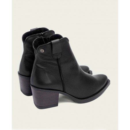 Botines negros de piel Porronet Frida 4752