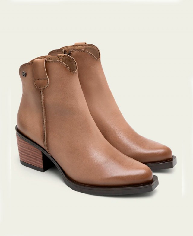 Botines cowboy de piel Porronet Frida 4752