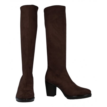 h2Botas altas en marron Miss Elastic Caro 78018 h2 pLas Botas Altas Miss Elastic Caro 78018 redefinen la fusion entre moda crue