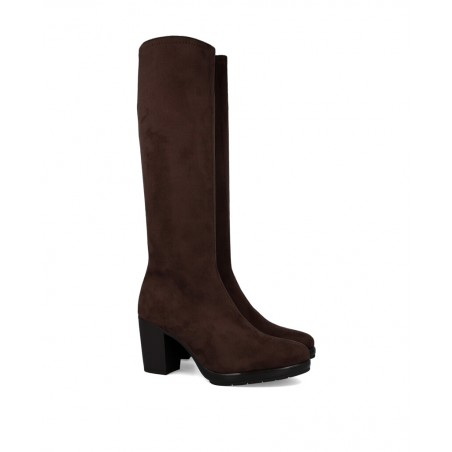 h2Botas altas en marron Miss Elastic Caro 78018 h2 pLas Botas Altas Miss Elastic Caro 78018 redefinen la fusion entre moda crue