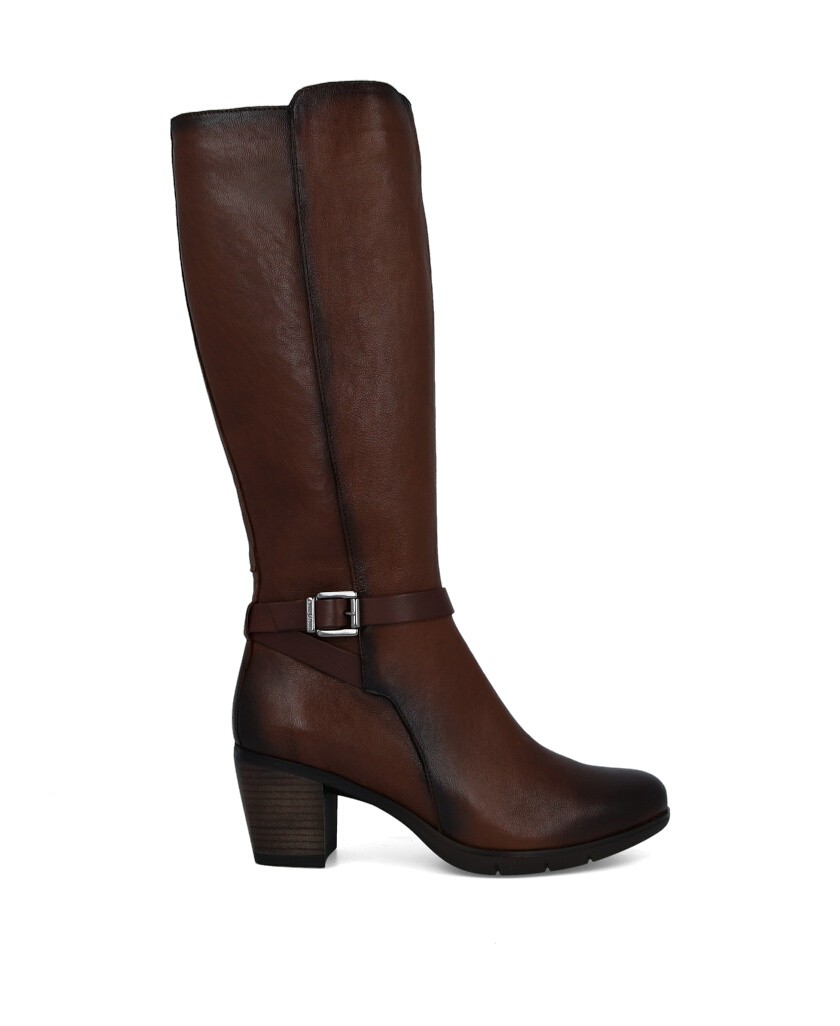 Paula Urban 14-392 heeled boots with buckle detail
