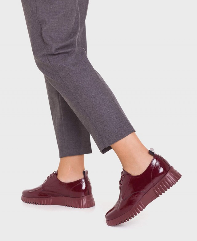 Zapatos de mujer burdeos Wonders Flexfly A-4401