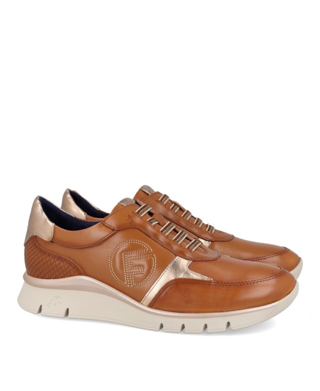 Fluchos Union F2074 brown leather sneakers