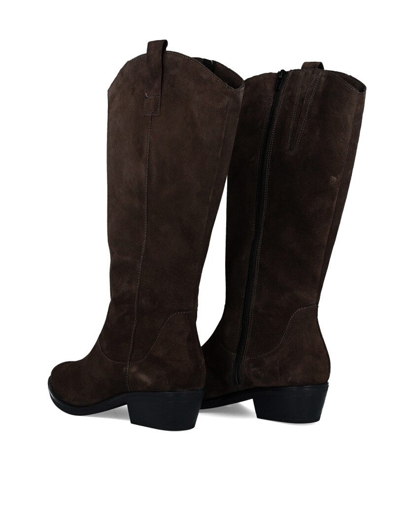 Botas de serraje con tacón bajo Luparense 455 6670