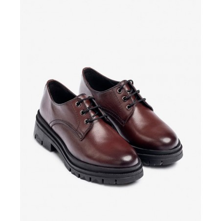 Yokono CHAM-005 women's burgundy flat shoes