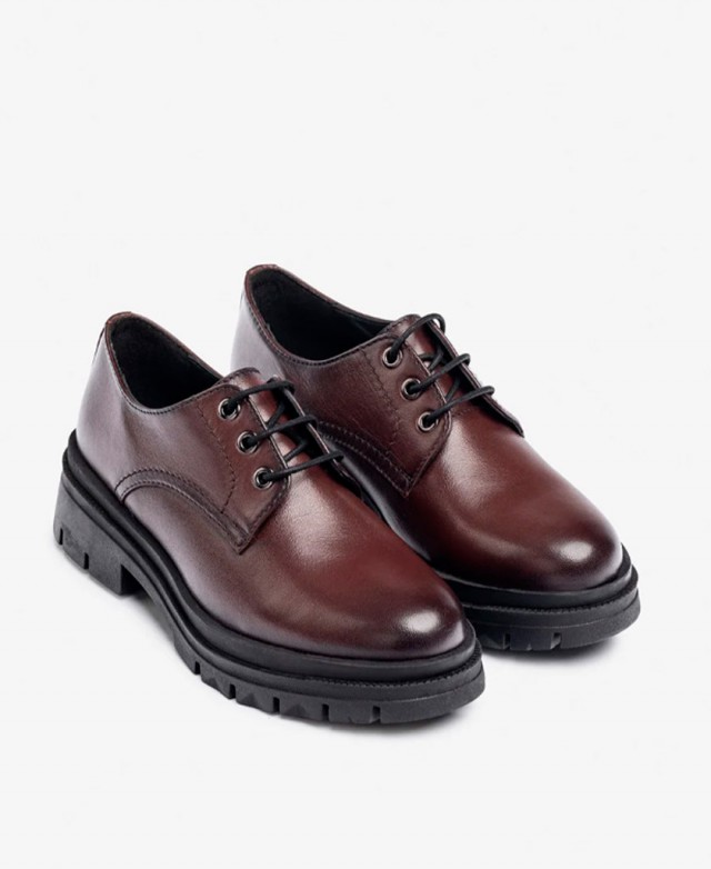 Yokono CHAM-005 women's burgundy flat shoes