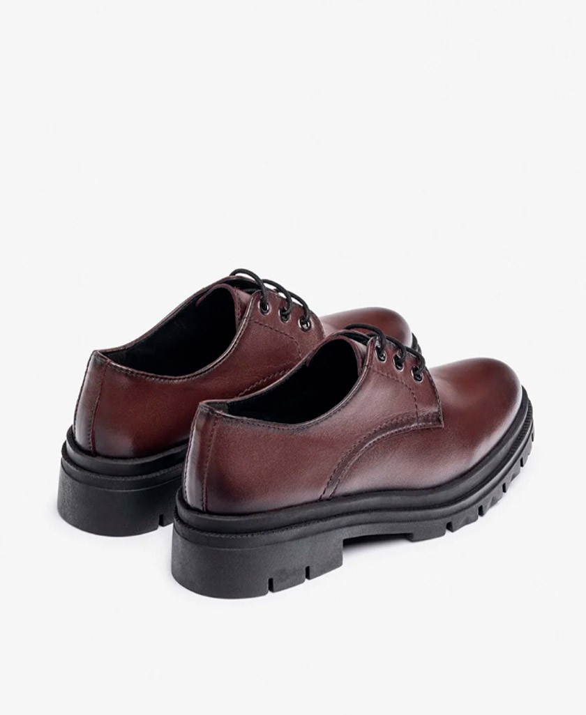 Yokono CHAM-005 women's burgundy flat shoes