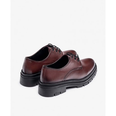 Yokono CHAM-005 women's burgundy flat shoes