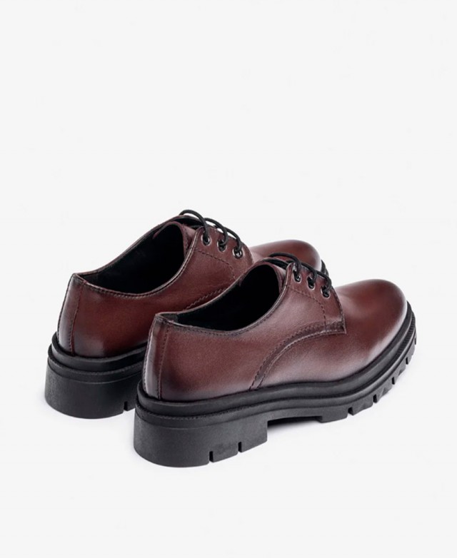Yokono CHAM-005 women's burgundy flat shoes
