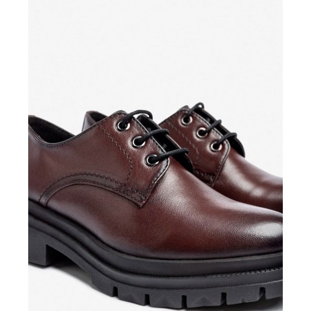 Yokono CHAM-005 women's burgundy flat shoes