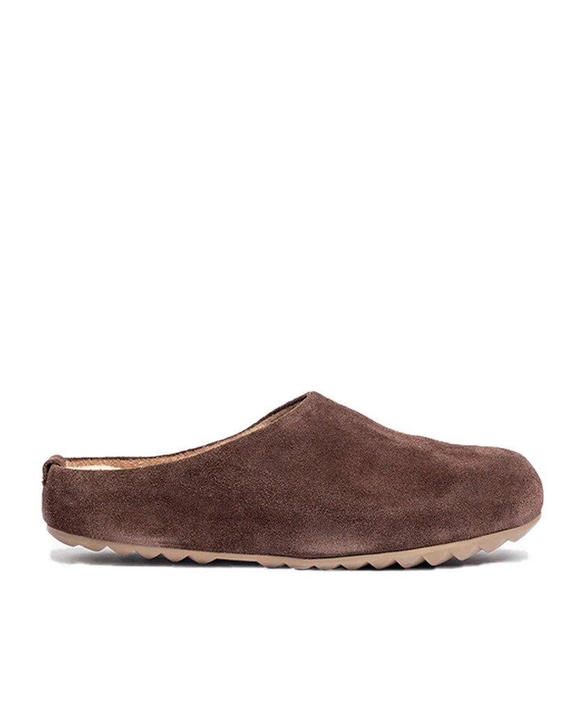 Brown sheepskin clogs Yokono Cholo-001