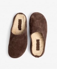 Brown sheepskin clogs Yokono Cholo-001