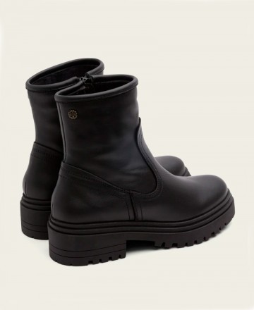 Botines para mujer en color marron Caracteristicas con cremallera tacon 4 cm zapato de estilo casual suela de goma termoplastic