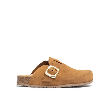 Camel clogs with buckle Yokono Zueco-650