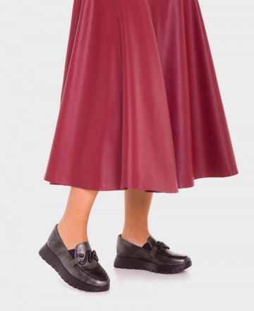 Mocasines color plomo Wonders Odisei A-2494