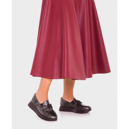 Wonders Odisei A-2494 gunmetal loafers