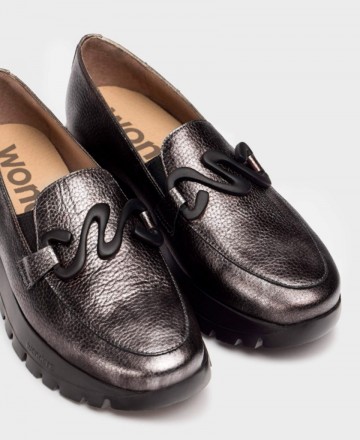 Mocasines color plomo Wonders Odisei A-2494