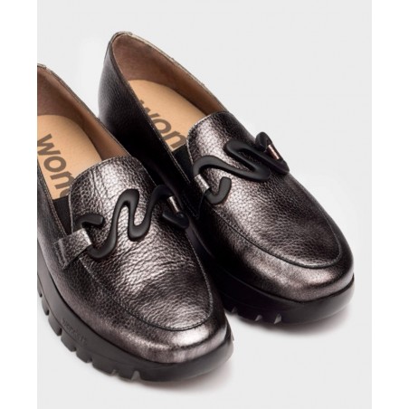 Wonders Odisei A-2494 gunmetal loafers