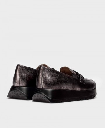 Wonders Odisei A-2494 gunmetal loafers