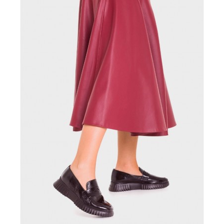 Wonders Flexfly A-4402 patent leather loafers