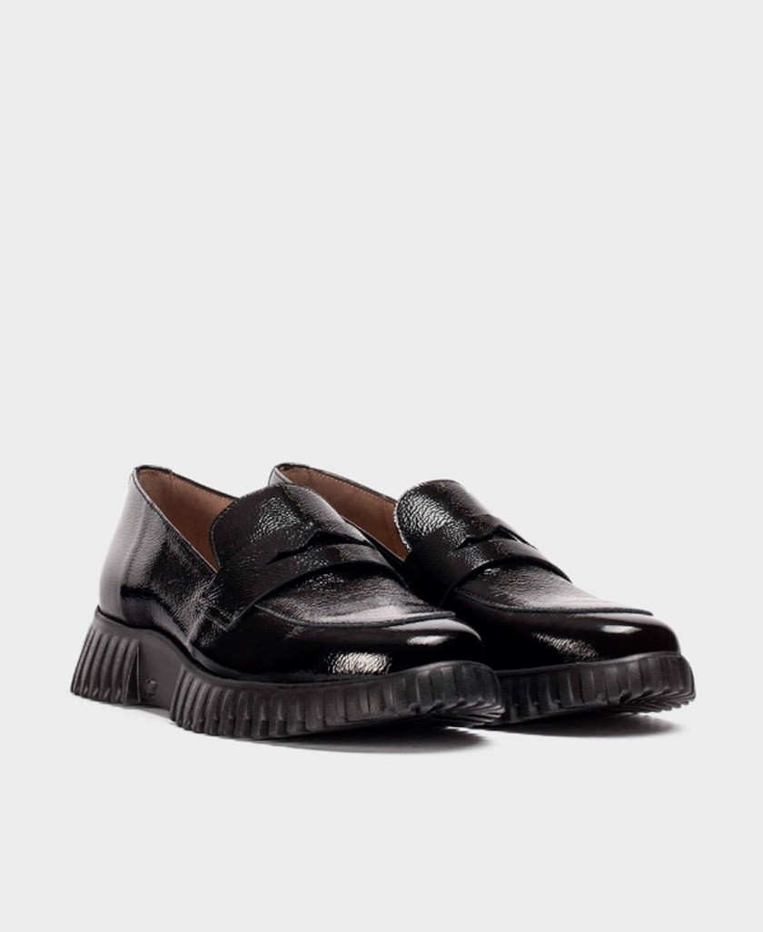 Wonders Flexfly A-4402 patent leather loafers