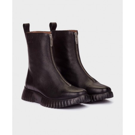 Sneakers de para mujer en color negro Caracteristicas cordones elasticos cuna 3 cm piso extra light exterior piel y textil e in