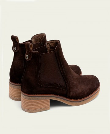 Botines de piel color moka Porronet Dámaris 4731