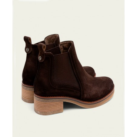Botines de piel color moka Porronet Dámaris 4731